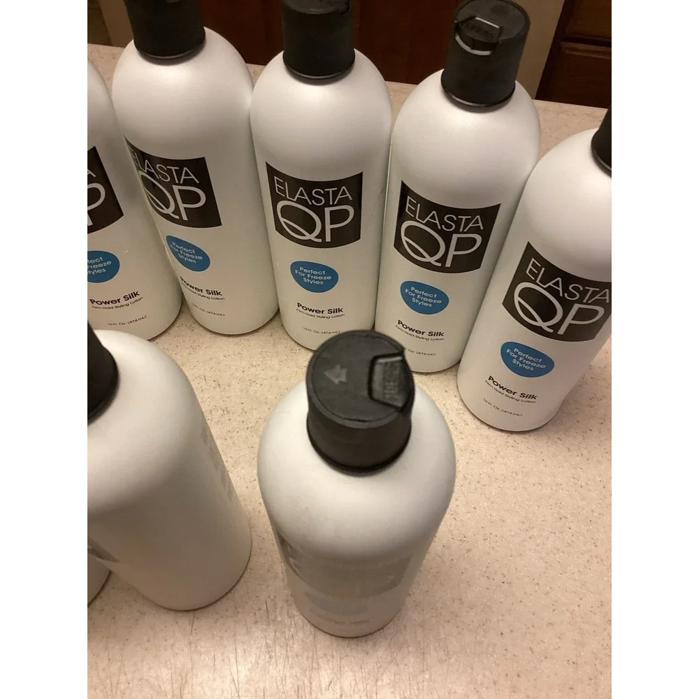 NEW Elasta QP Elasta Power Silk Styling Firm Hold Lotion Freeze Styles Rod Sets